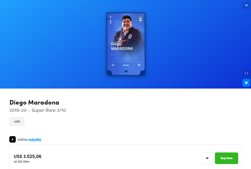 diego maradona token
