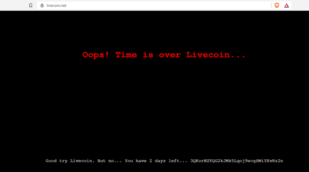 exchange livecoin hacker