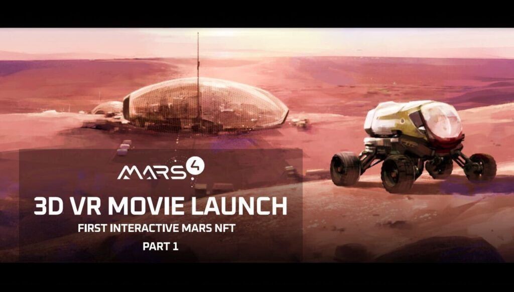Primeiro NFT interativo do mundo &#8211; Filme VR em Marte