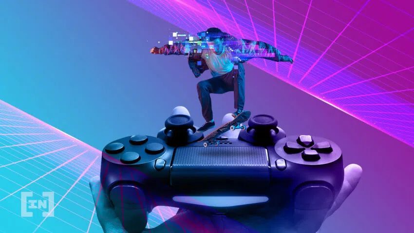 Jogos futuristas. conceito de videogame. o gamepad controla o robô voador  do videogame. jogos de blockchain.