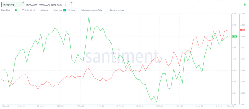 Cardano (ADA) sobe para US$ 0,40 novamente. As baleias vieram para ficar?