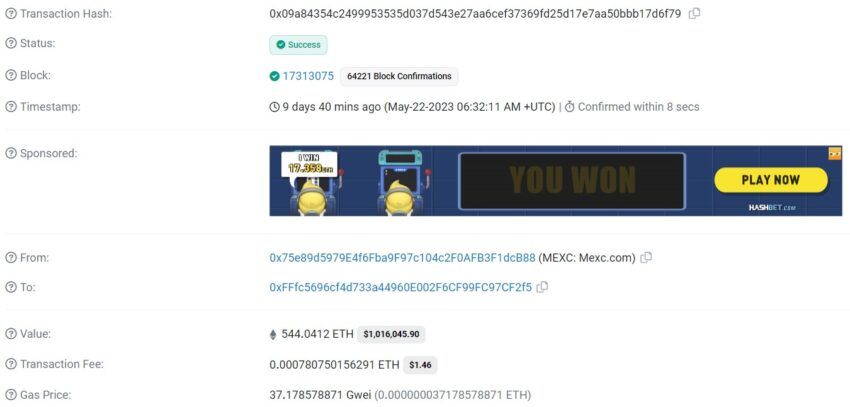 Influenciador pede e recebe 1 milhão de dólares em Ethereum de seus seguidores