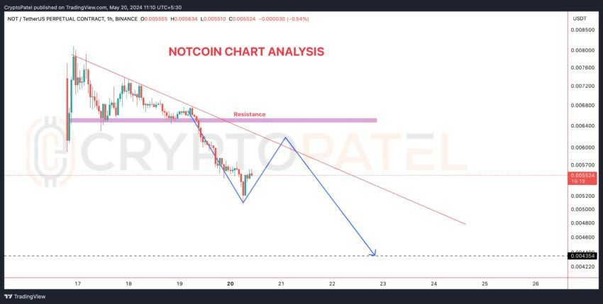 O que está por trás da queda da Notcoin (NOT), que desabou 85%?